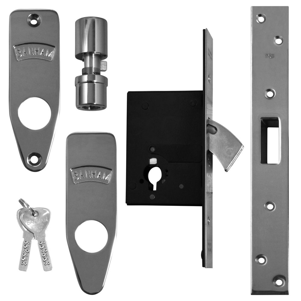 Banham M2002 Deadlock - L15109 - Satin Chrome - M2002