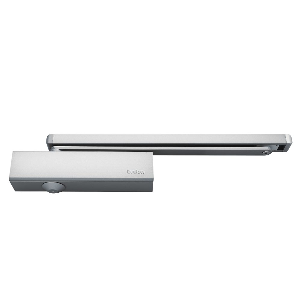 BRITON 2320 &amp; 2321 Size 2-4 Cam Action Door Closer - L23558 - Silver Enamelled - 2321B.T.SES