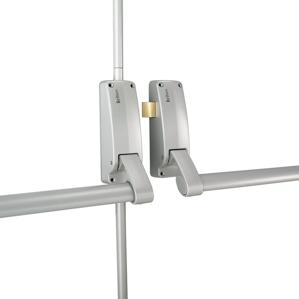 BRITON 377 Push Bar Double Rebated Door Panic Set