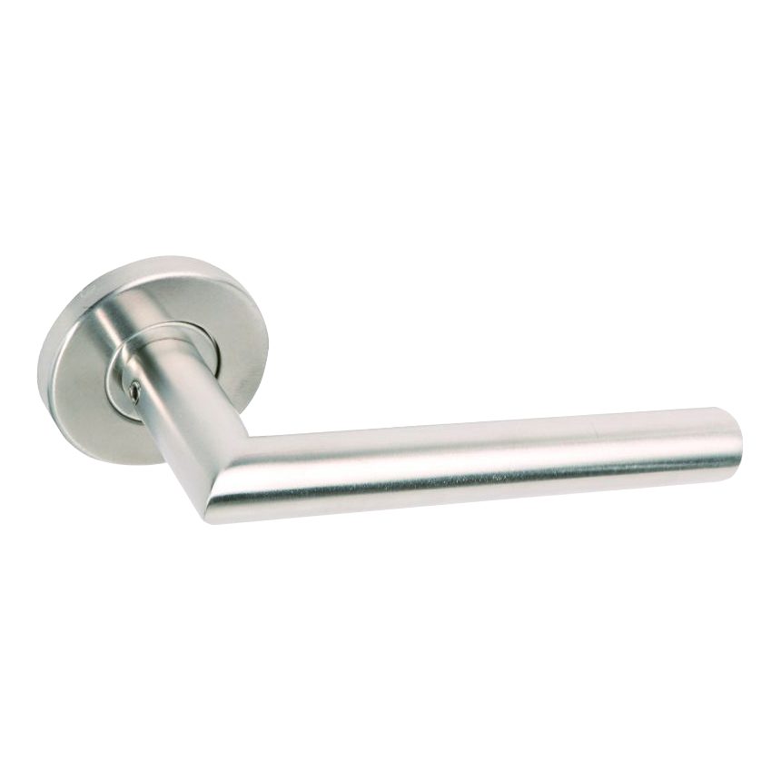 BRITON Mitred Lever on Rose with Round Bar