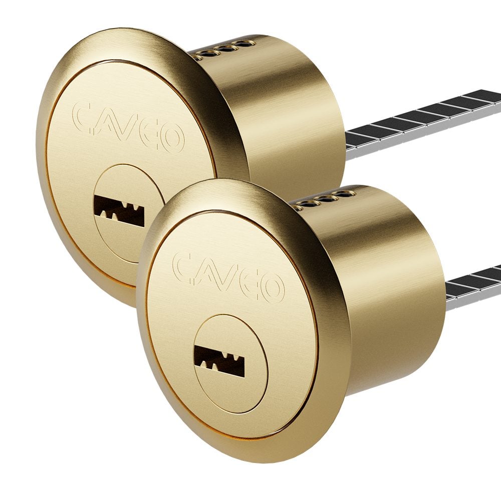 CAVEO Dimple Rim Cylinder Keyed Alike Pair