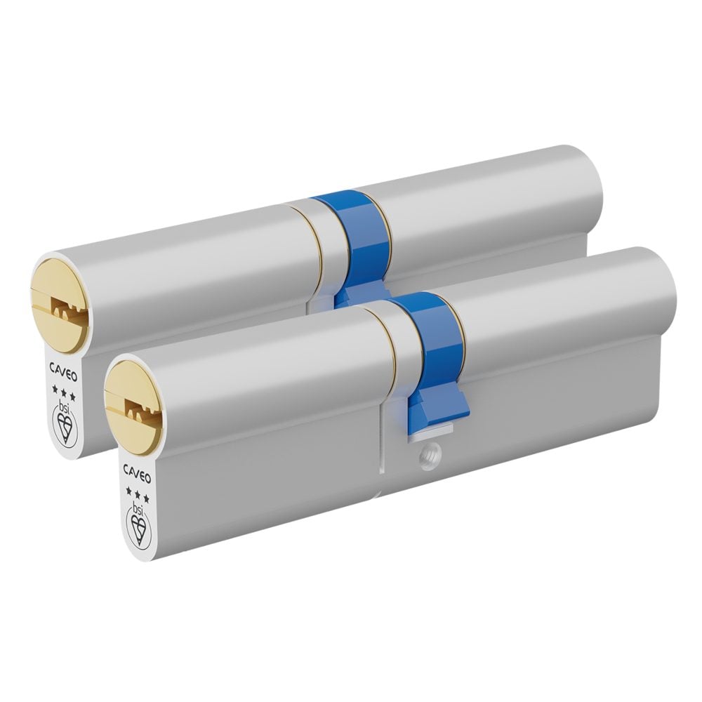 CAVEO TS007 3* Double Euro Dimple Cylinder Keyed Alike Pair