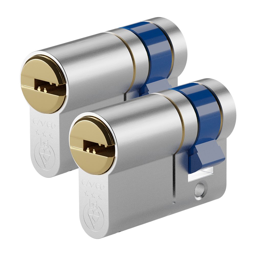 CAVEO TS007 3* Half Euro Dimple Cylinder Keyed Alike Pair