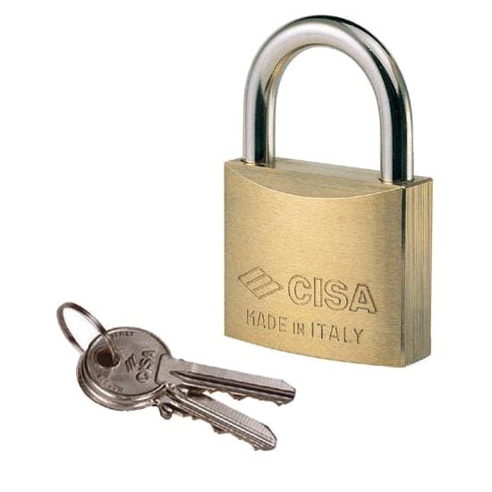 CISA 22010 KA Open Shackle Brass Padlock