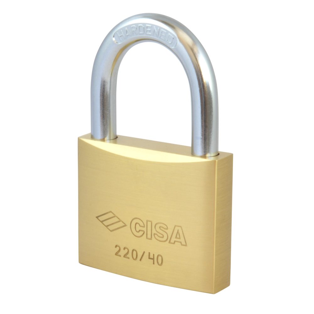 CISA 22010 KD Open Shackle Brass Padlock