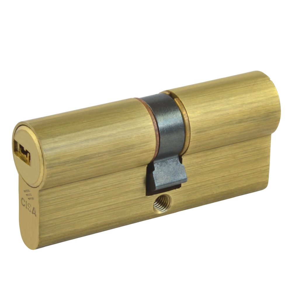 CISA Astral Euro Double Cylinder - L16030 - 35/35 - Polished Brass - OA310