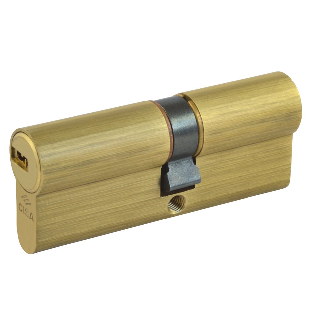 CISA Astral Euro Double Cylinder - L16032 - 40/40 - Polished Brass - OA310