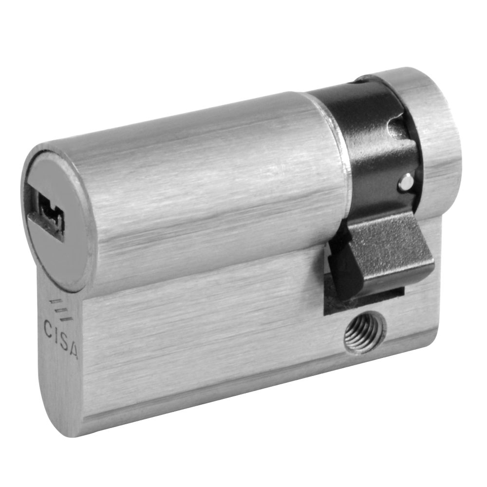 CISA Astral Euro Half Cylinder - L16035 - 45mm - Nickel Plated - OA314 07 12