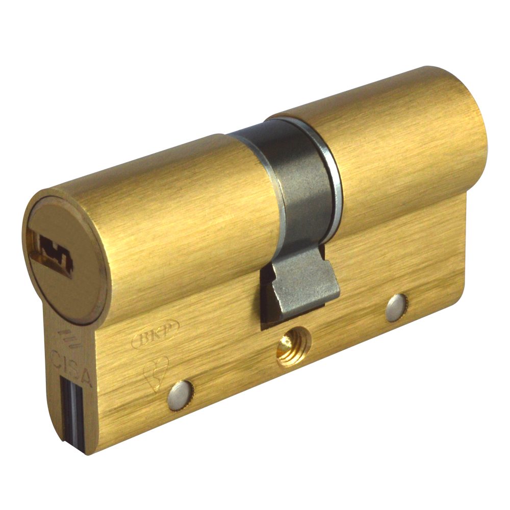 CISA Astral S Euro Double Cylinder - L16047 - 30/30 - Polished Brass - OA3S1
