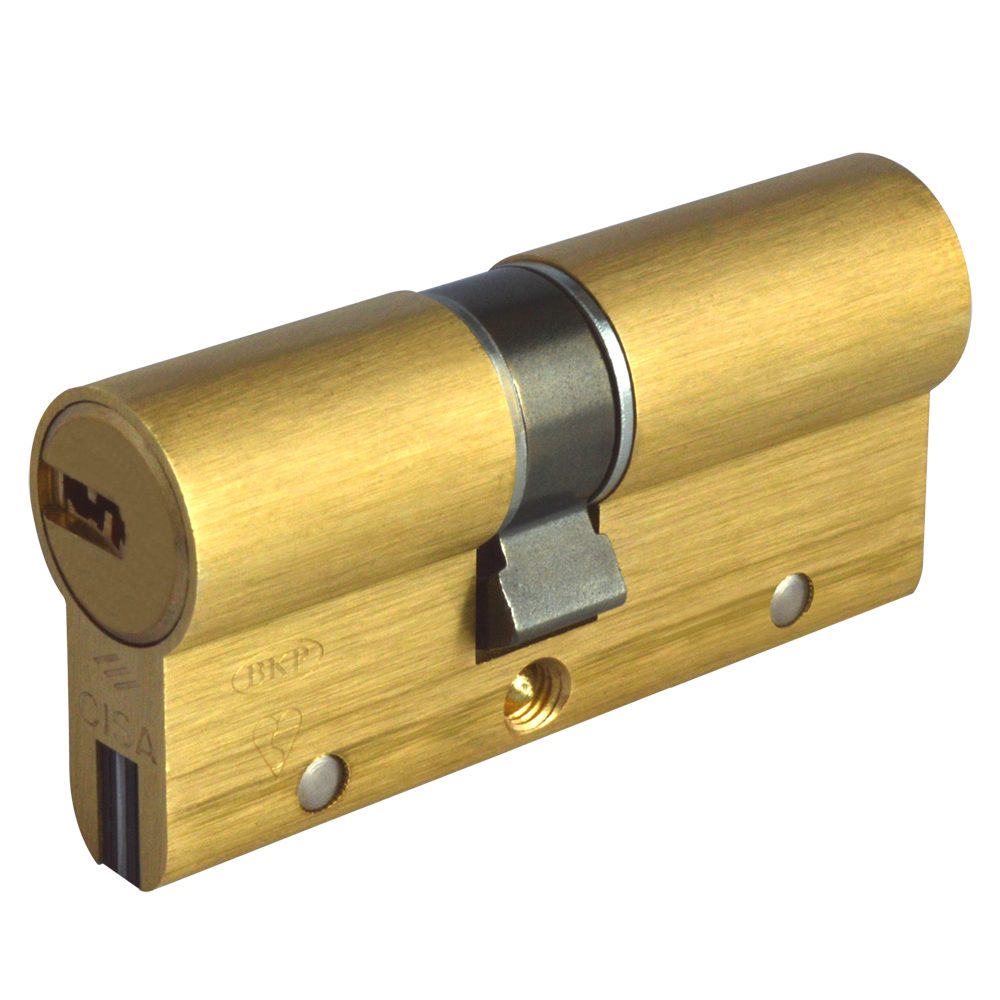 CISA Astral S Euro Double Cylinder - L16049 - 30/40 - Polished Brass - OA3S1