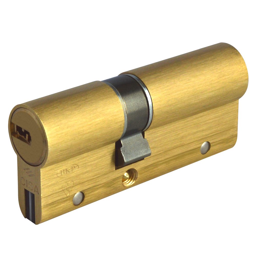 CISA Astral S Euro Double Cylinder - L16055 - 30/50 - Polished Brass - OA3S1