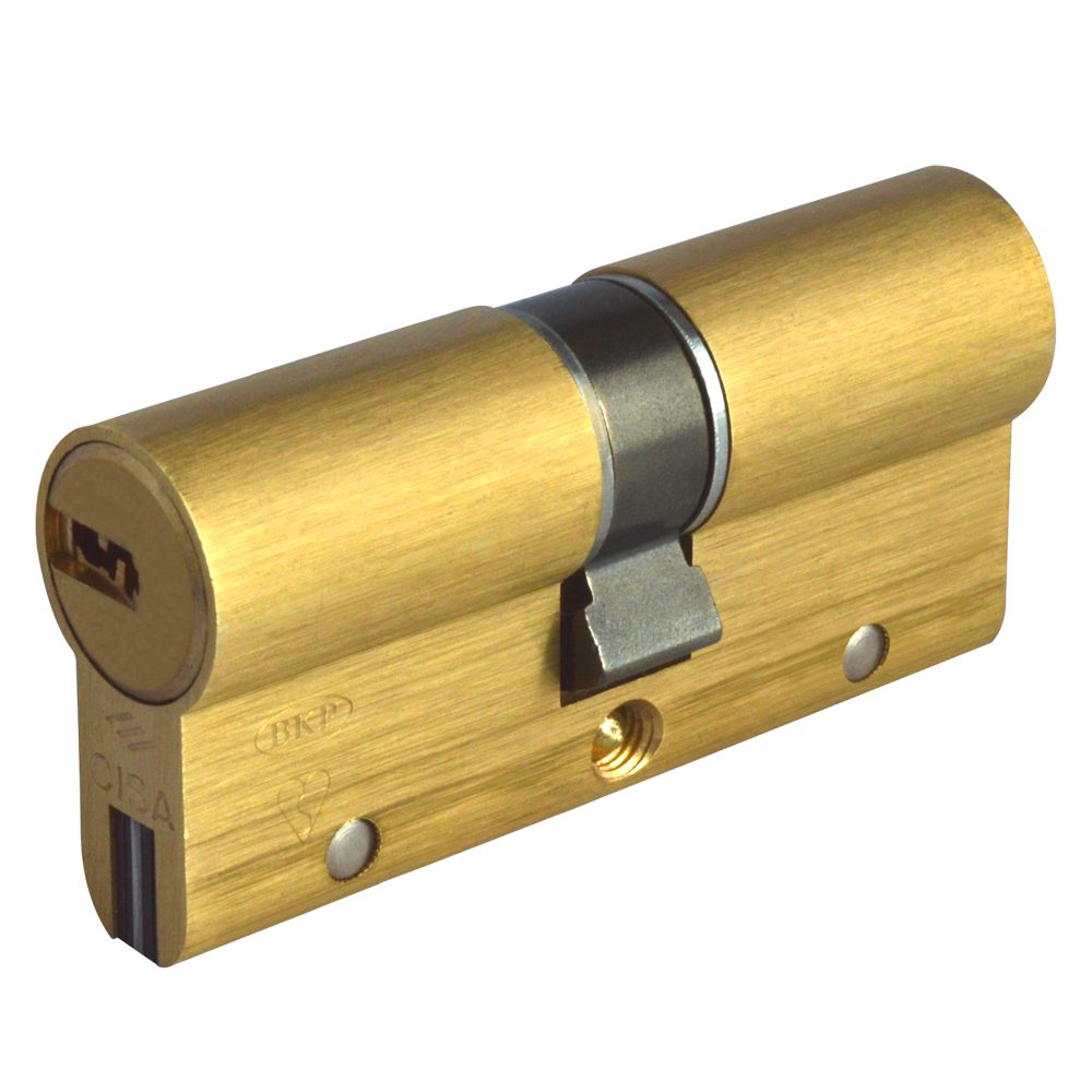 CISA Astral S Euro Double Cylinder - L16051 - 35/35 - Polished Brass - OA3S1