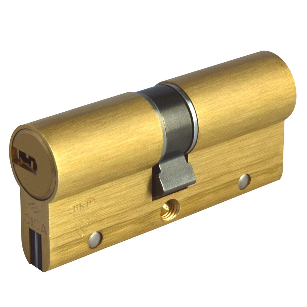 CISA Astral S Euro Double Cylinder - L16053 - 35/40 - Polished Brass - OA3S1