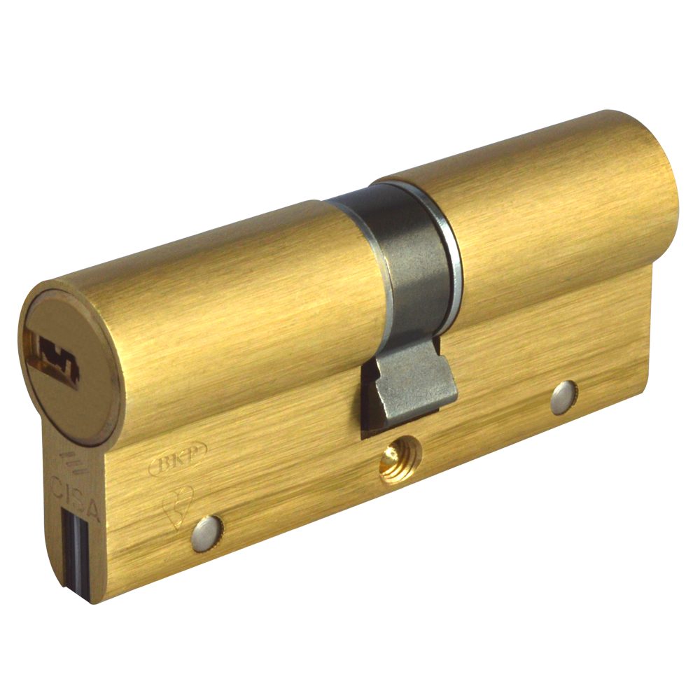 CISA Astral S Euro Double Cylinder - L16059 - 40/40 - Polished Brass - OA3S1