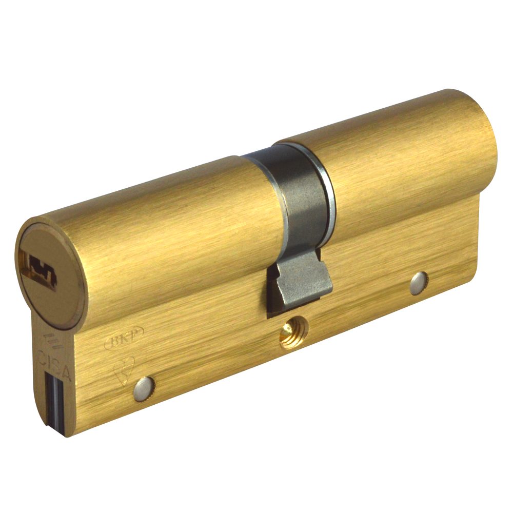 CISA Astral S Euro Double Cylinder - L16071 - 45/45 - Polished Brass - OA3S1