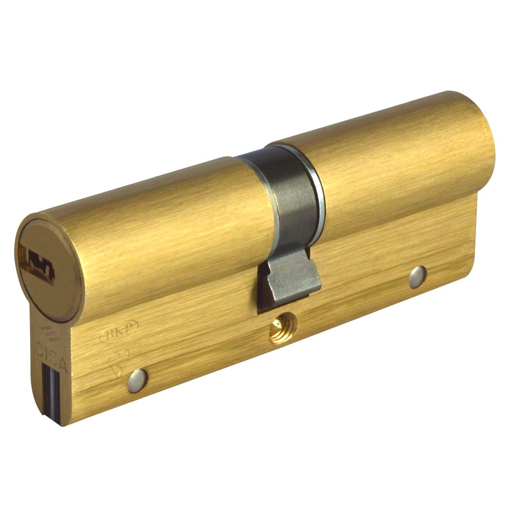 CISA Astral S Euro Double Cylinder - L16196 - 45/50 - Polished Brass - OA3S1