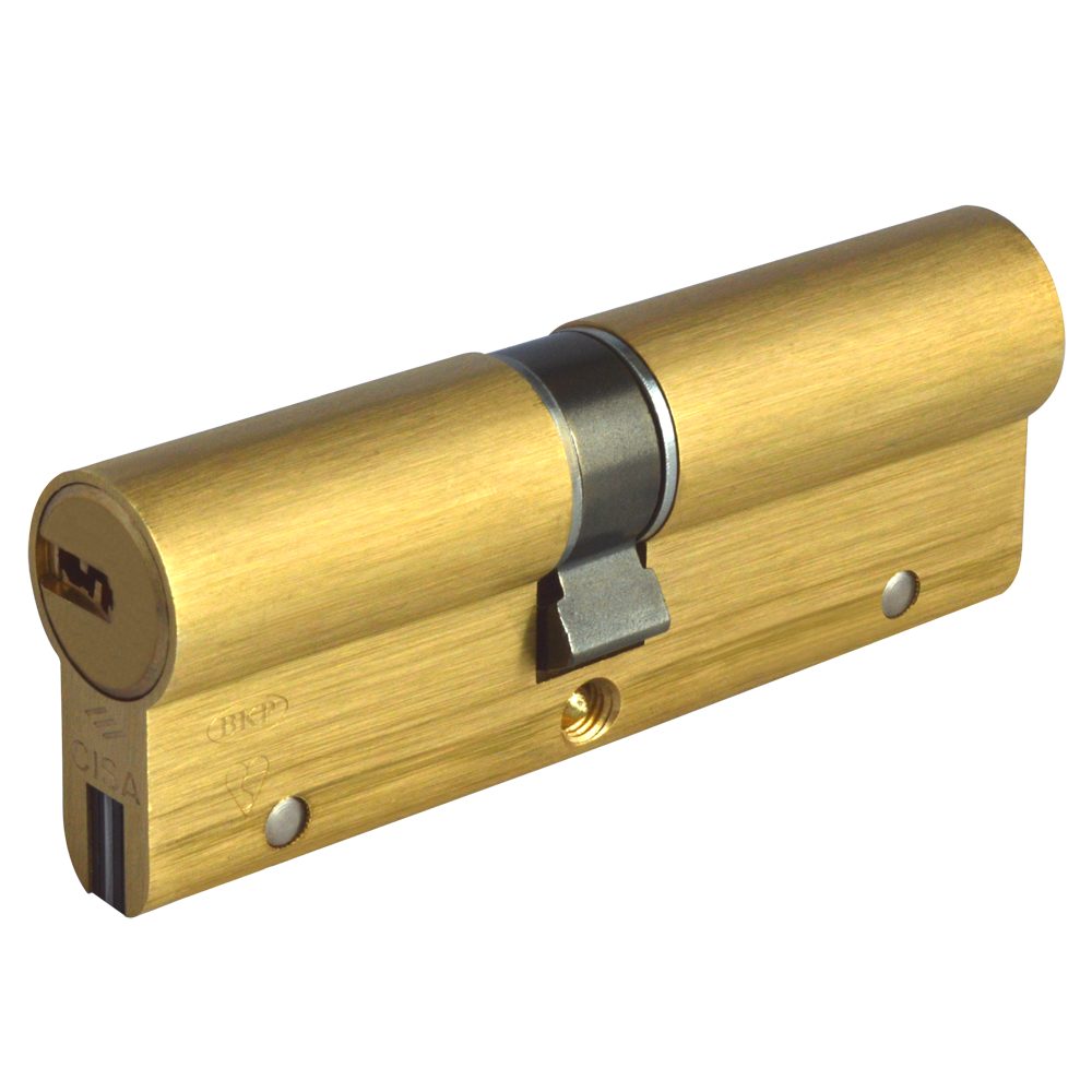 CISA Astral S Euro Double Cylinder - L16096 - 45/55 - Polished Brass - OA3S1