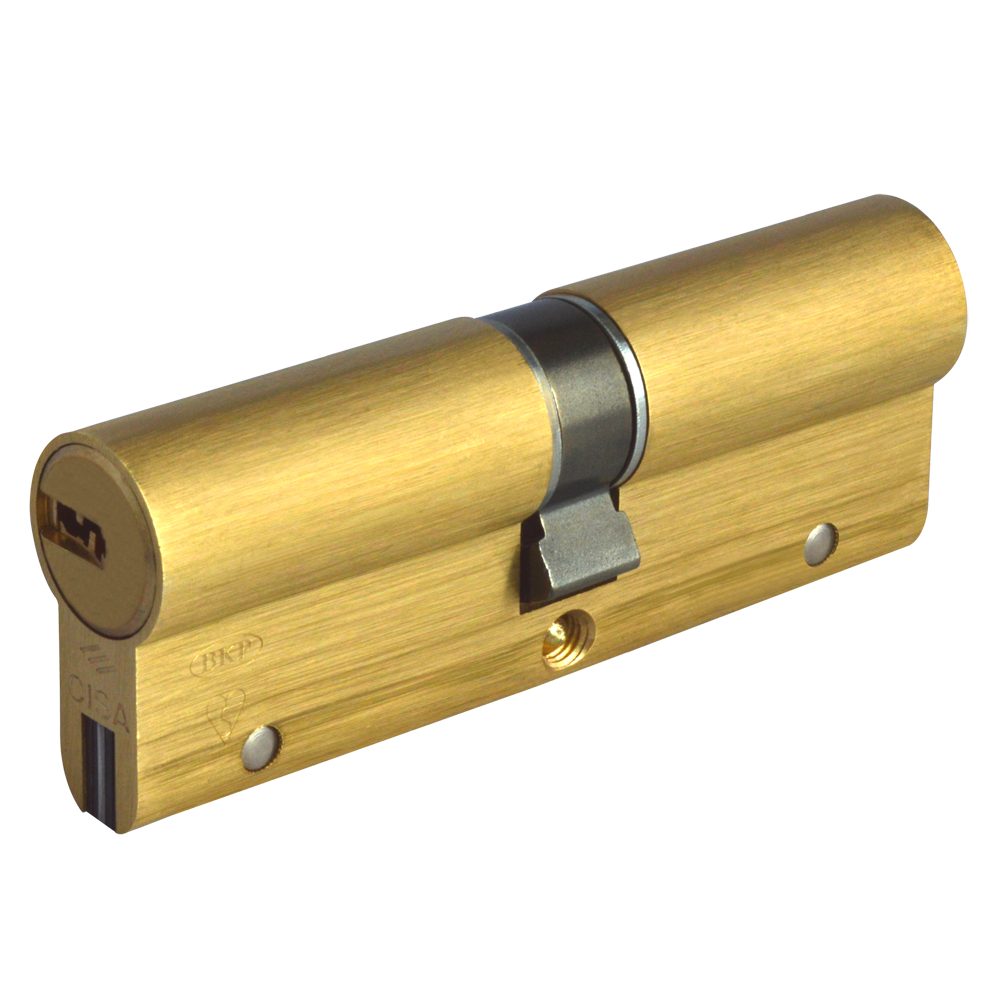 CISA Astral S Euro Double Cylinder - L16076 - 50/50 - Polished Brass - OA3S1