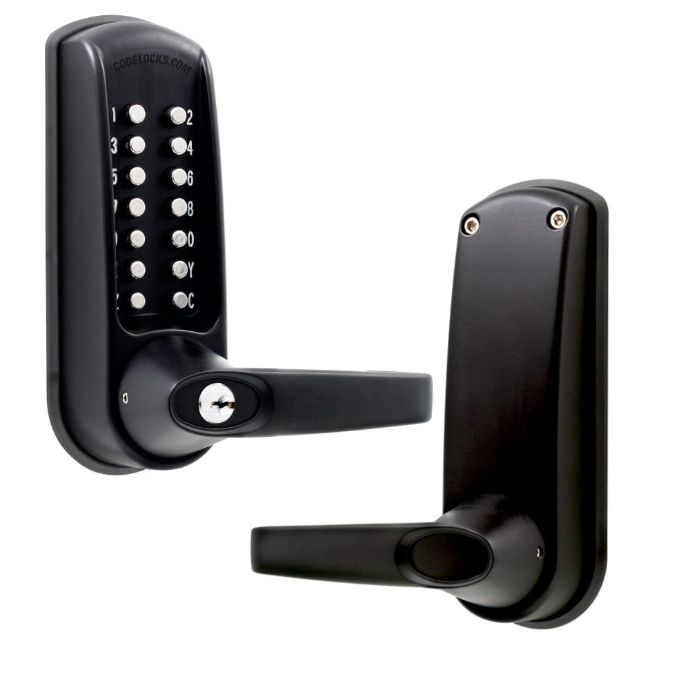 CODELOCKS CL0610 Marine Grade Digital Lock With Tubular Latch - L32810 - Black - 0615 BK MG