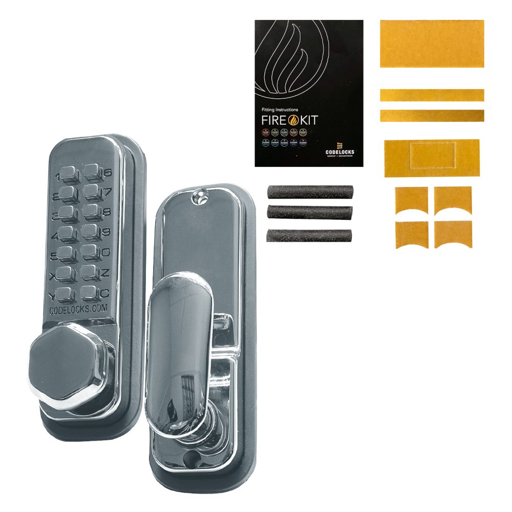 CODELOCKS CL255 Digital Lock With Optional Holdback - L35779 - Stainless Steel - 0255 SS FKP