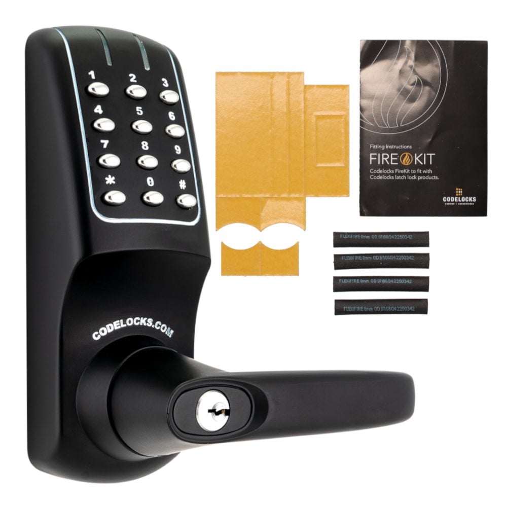 CODELOCKS CL5010 Battery Operated Digital Lock - L36051 - Black - CL5010 BK FKP