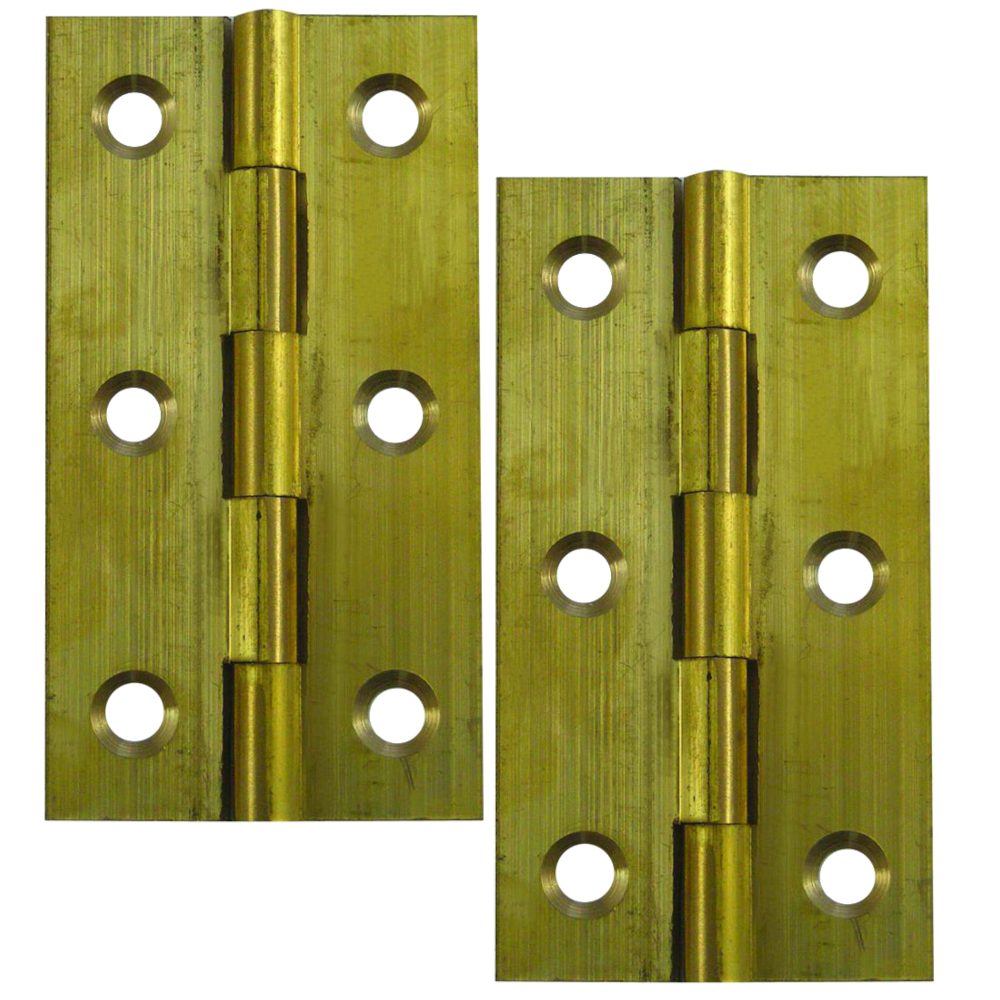 CROMPTON 0160 Solid Drawn Hinge - L14408 - Polished Brass - 0160 76 43 08