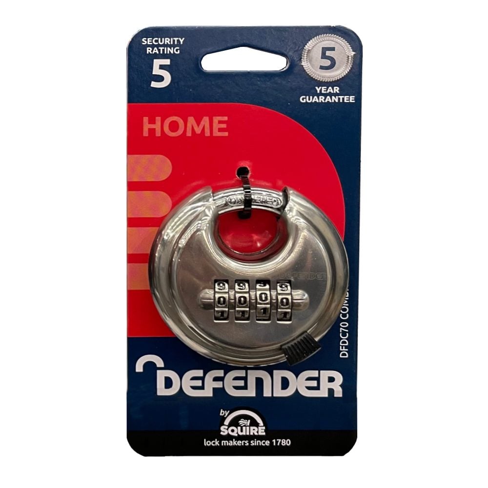 DEFENDER By Squire Combination Disc Padlock