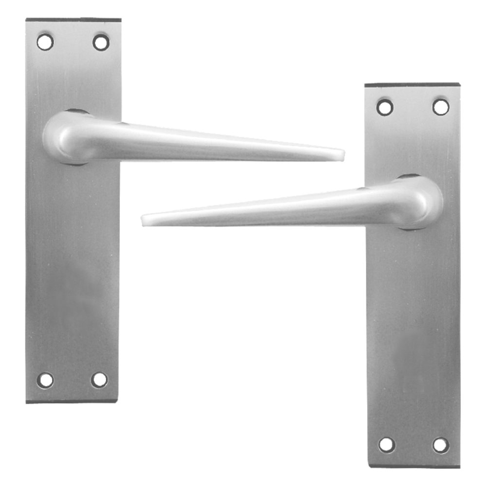 DORTREND 4212 Shirley Plate Mounted Lever Lock Furniture - L33546 - Anodised Aluminium - ZZ4212LT