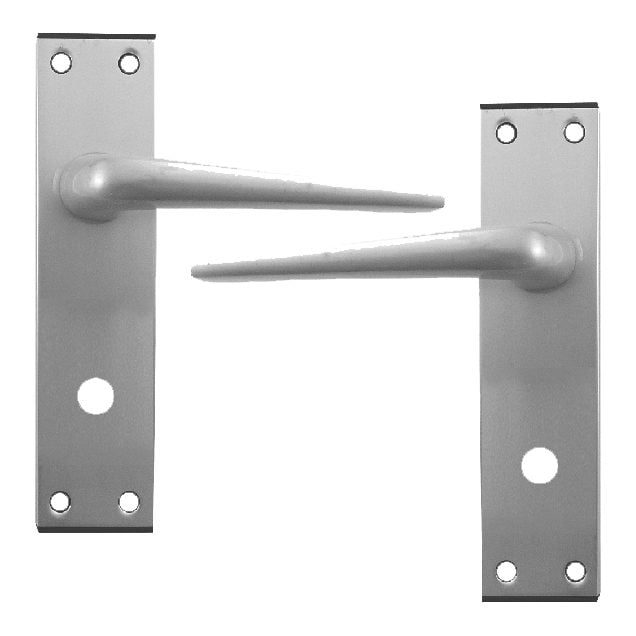 DORTREND 4212 Shirley Plate Mounted Lever Lock Furniture - L4436 - Anodised Aluminium - 4212B