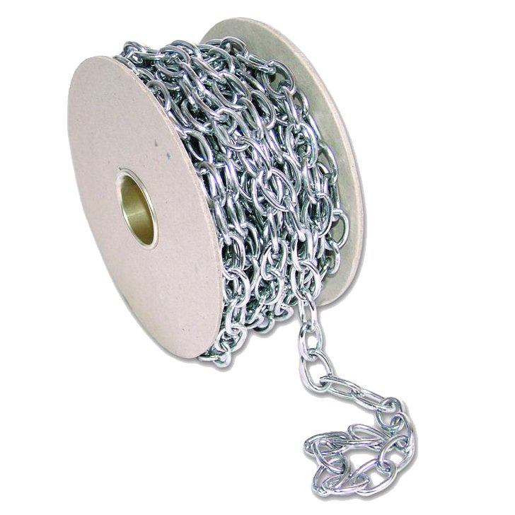 ENGLISH CHAIN 331 Brass Oval Chain - L1272 - Chrome Plated - 33116CR