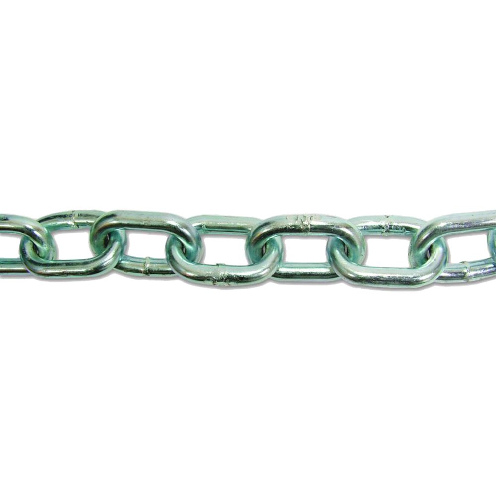 ENGLISH CHAIN Zinc Plated Welded Steel Chain - 8930 - 19342ZL