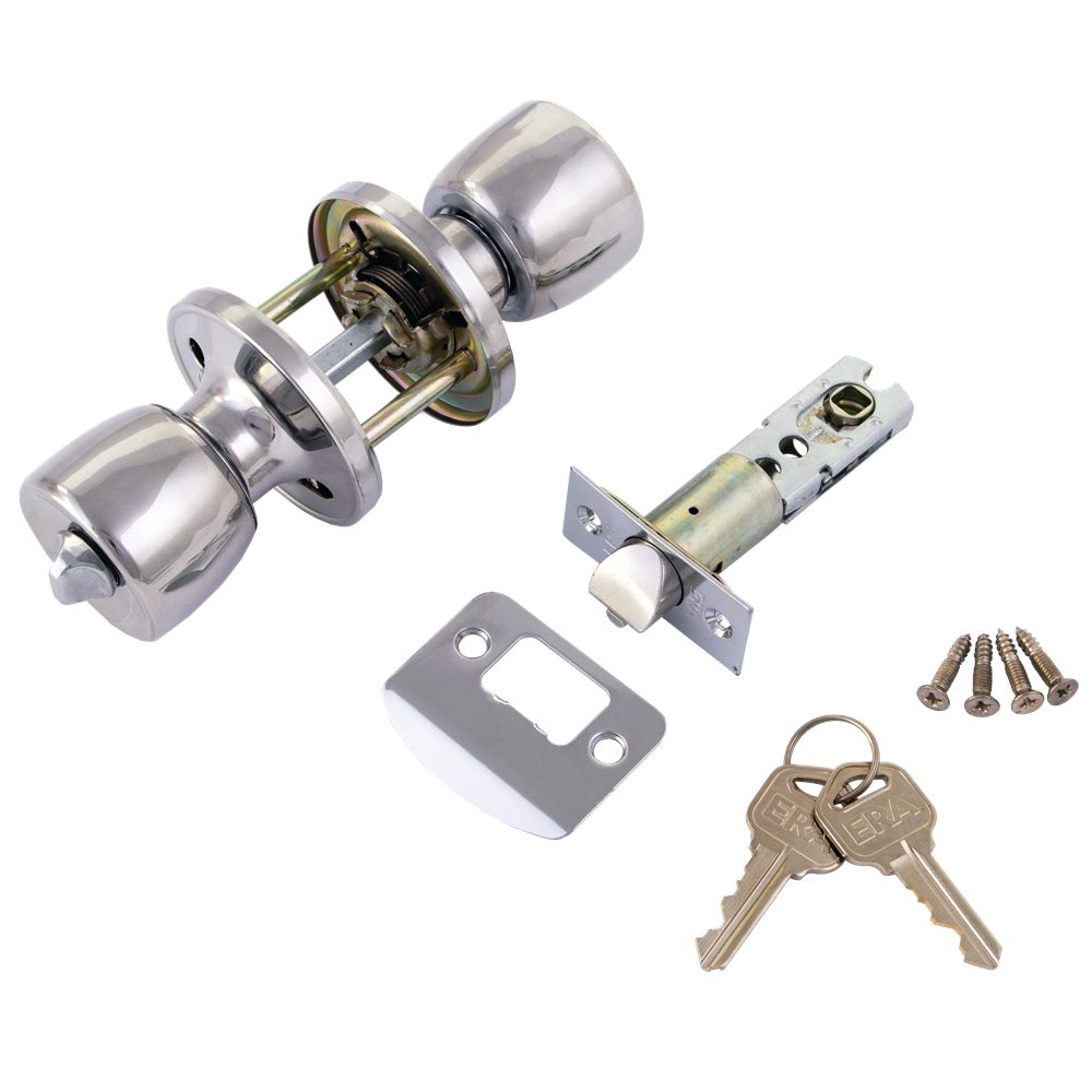 ERA 166 Entrance Knobset - L30637 - Chrome Plated - 166-67