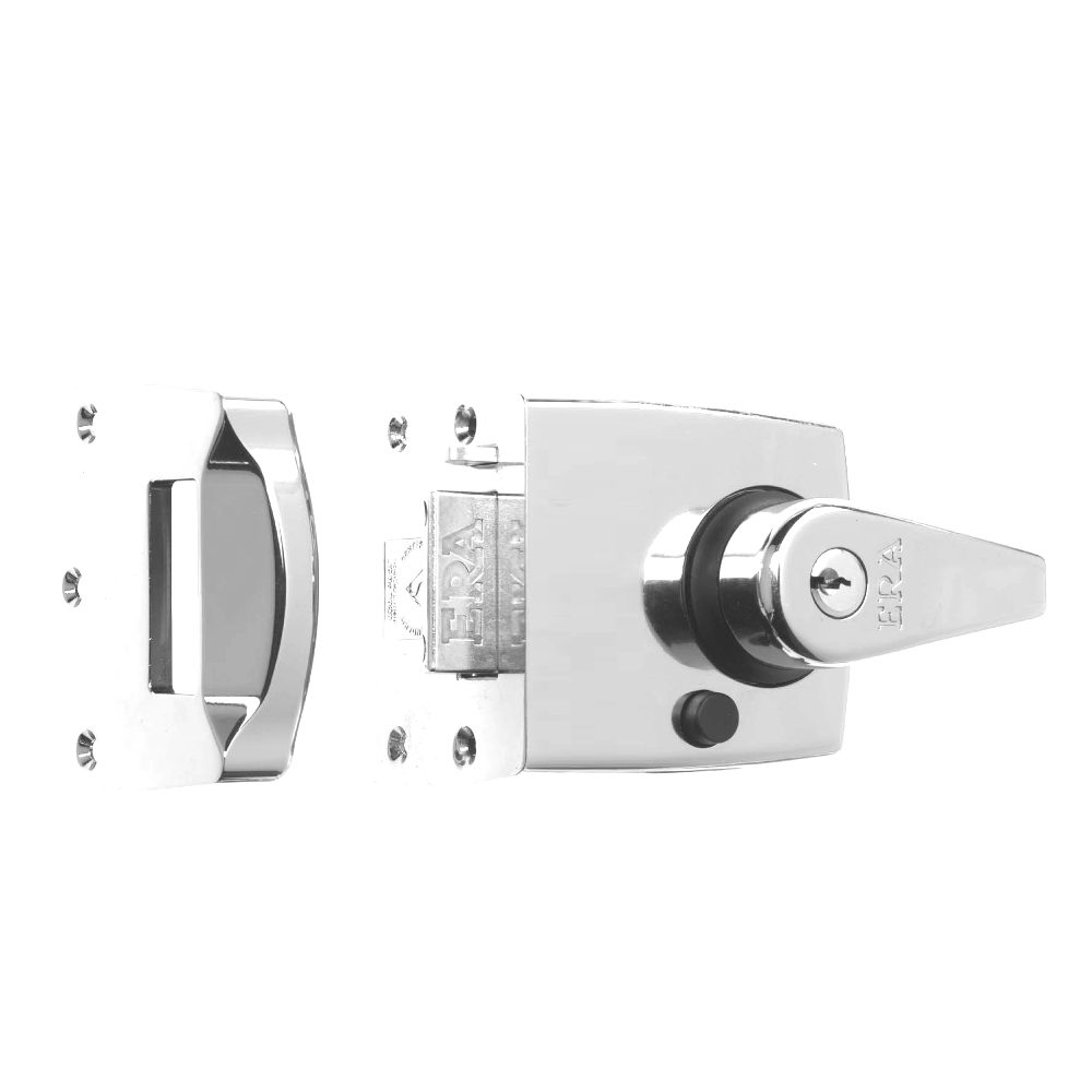 ERA 1830 &amp; 1930 Auto Deadlocking Nightlatch - L24173 - Polished Chrome - 1930-37-1