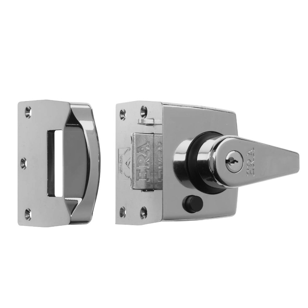 ERA 1830 &amp; 1930 Auto Deadlocking Nightlatch - L24168 - Satin Chrome - 1830-35-1