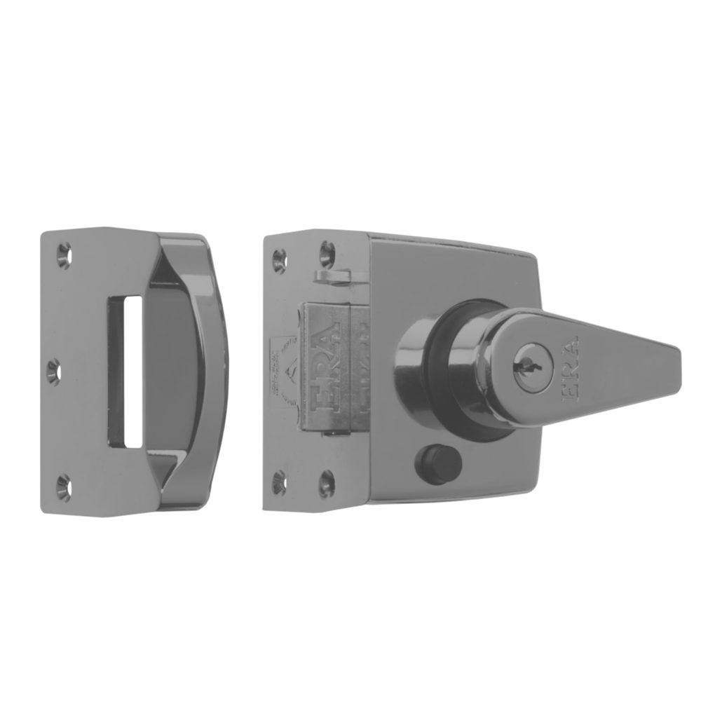 ERA 1830 &amp; 1930 Auto Deadlocking Nightlatch - L15031 - Satin Nickel - 1830-40-2