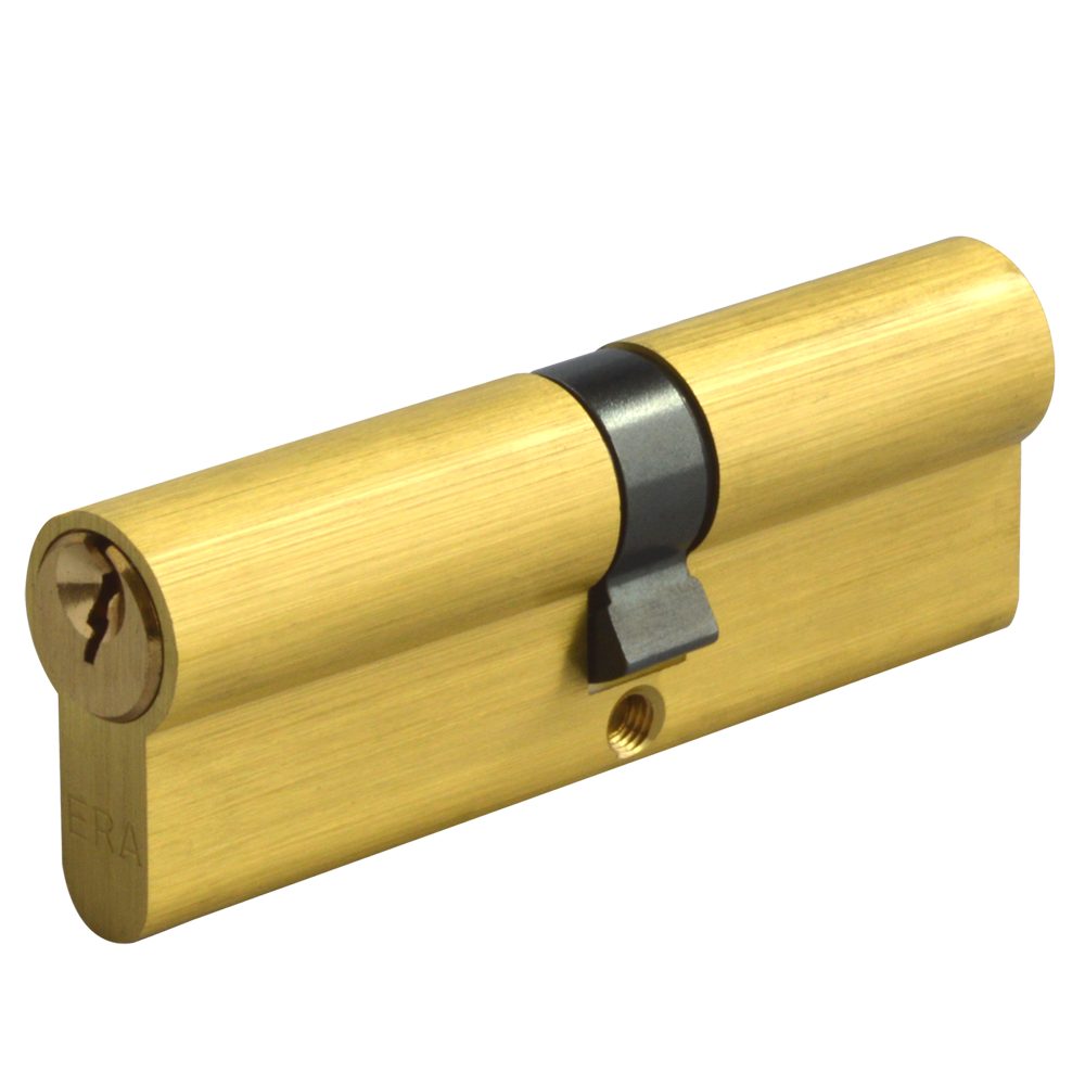 ERA 6-Pin Euro Double Cylinder - L14134 - 50/50 - Polished Brass - 4090 31