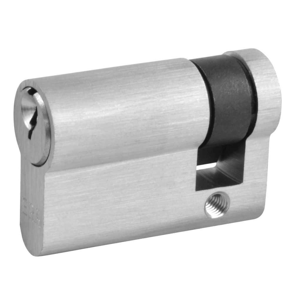 ERA 6-Pin Euro Half Cylinder - L14096 - 45mm - Satin Chrome - 4027 51
