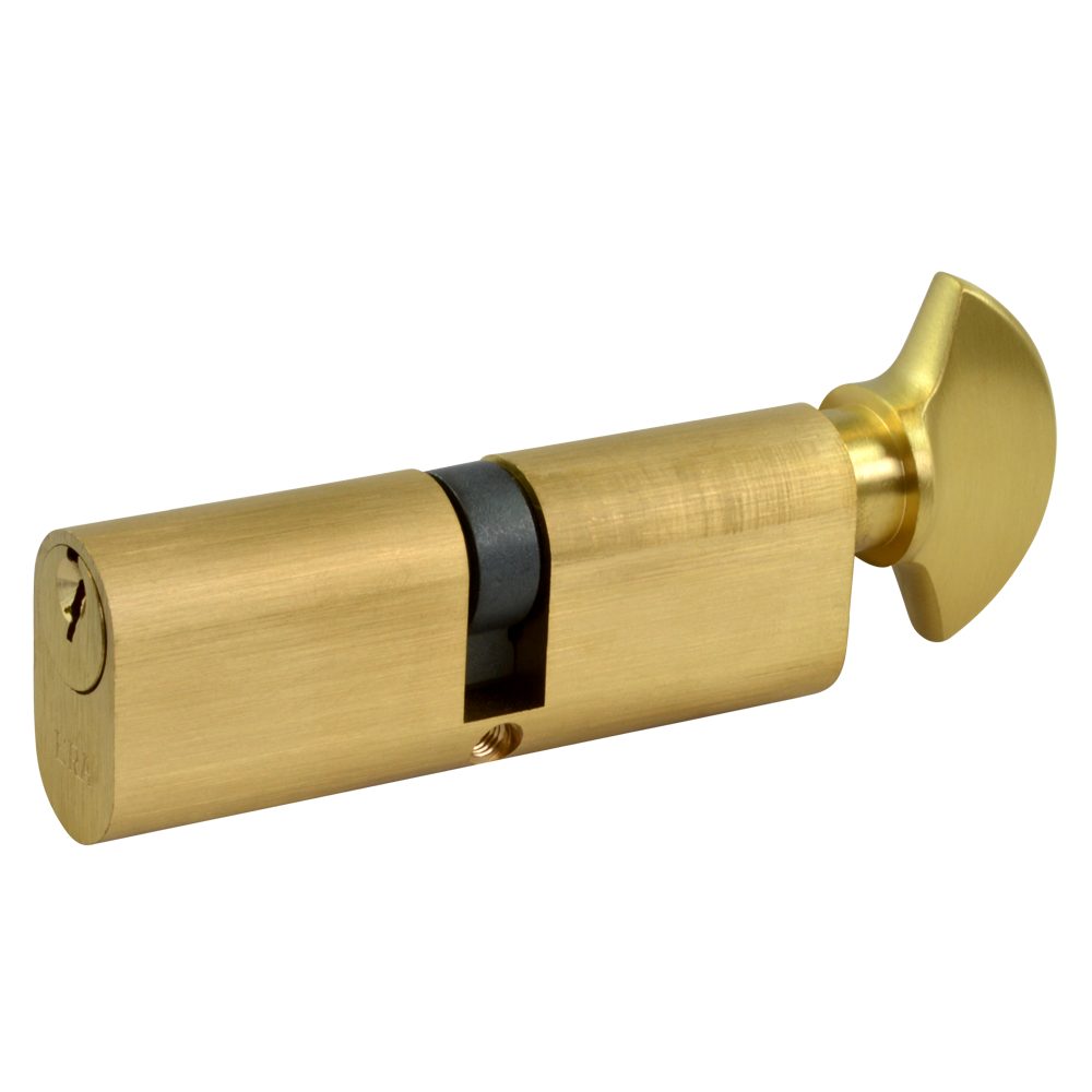 ERA 6-Pin Oval Key &amp; Turn Cylinder - L14094 - 40/T40 - Polished Brass - 4024 31