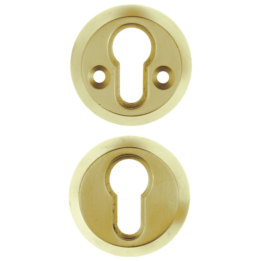 ERA High Security Cylinder Escutcheon - L29709 - Polished Brass - 263-35ESC PB