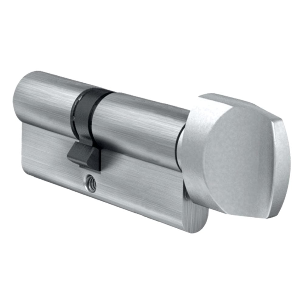 EVVA A5 KDZ Euro Key &amp; Turn Cylinder KD - L6203 - 41/T41 - Nickel Plated - A5 KDZ 41-K41 KD