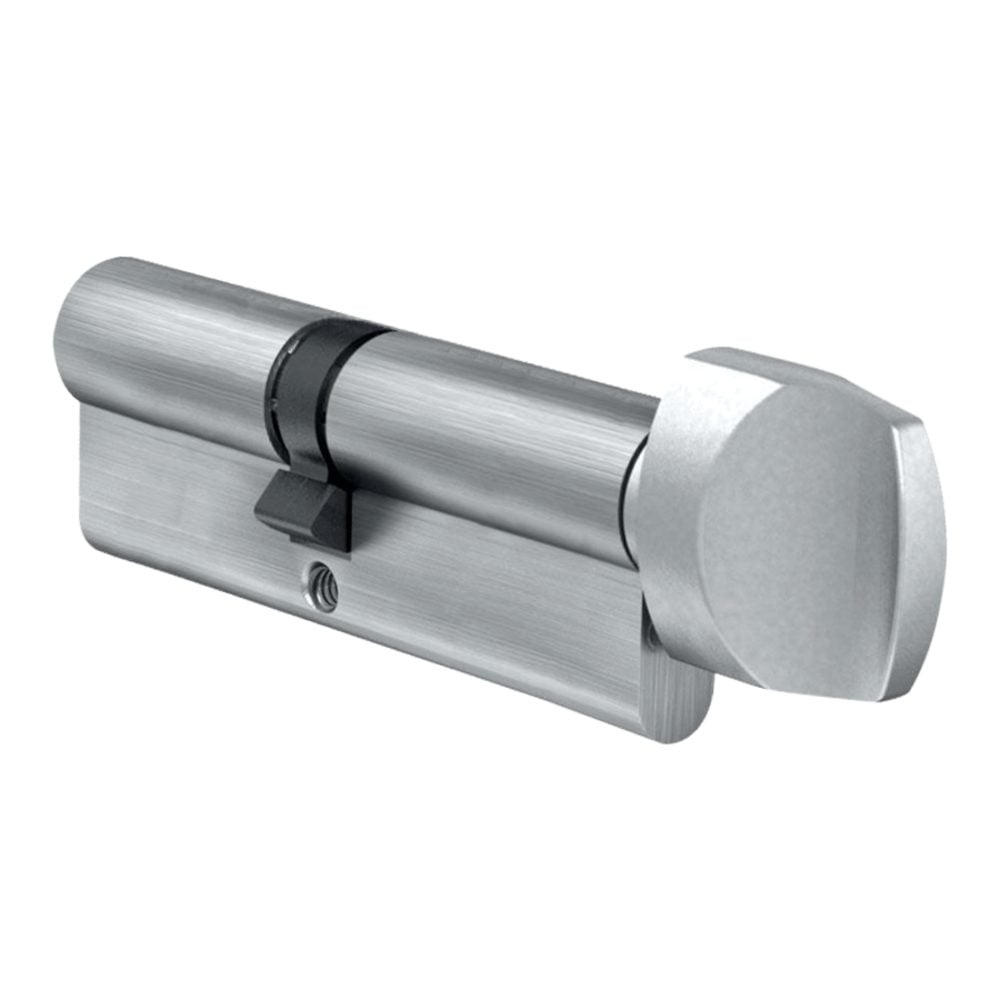 EVVA A5 KDZ Euro Key &amp; Turn Cylinder KD - L15470 - 51/T51 - Nickel Plated - A5 KDZ 51-K51 KD