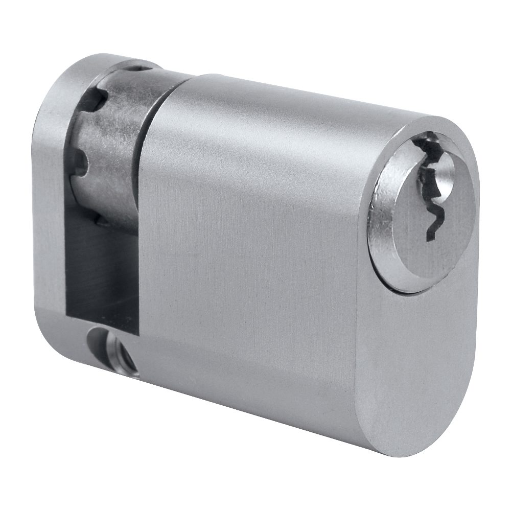 EVVA A5 OHZ Half Oval Cylinder KD - L6117 - 46mm - Nickel Plated - A5 OHZ /37