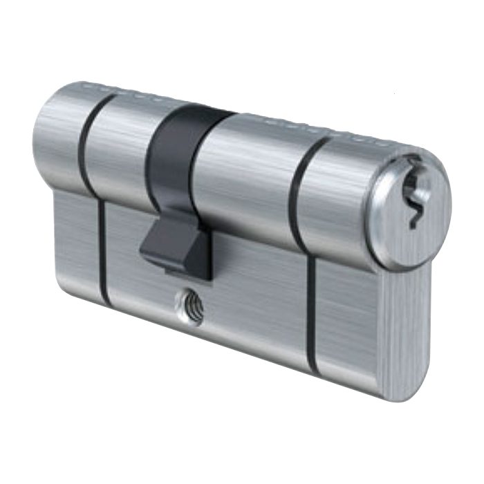 EVVA A5 Snap Resistant Euro Double Cylinder (PBP) - L19588 - 36/56 - Nickel Plated - A5 DZ36-56 KD
