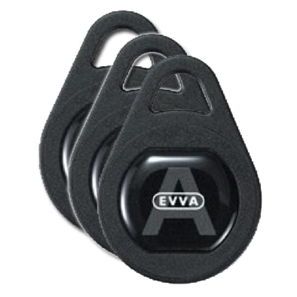 EVVA AirKey Proximity Tag - L25632 - Black - E.A.IM.SH.J80K+D08K.M100.SW