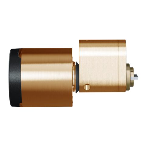 EVVA AirKey Scandinavian Proximity Security Cylinder - L31668 - Polished Brass - E.A.AI.AZ37-S.SEC.MP