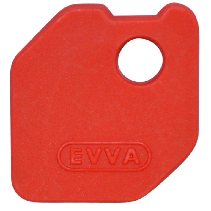 EVVA EPS Coloured Key Caps - L29792 - Red - 43522574