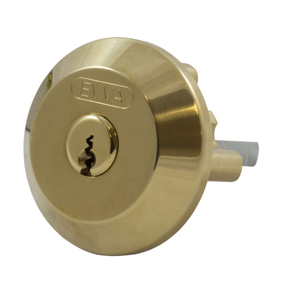 EVVA EPSnp SC1 Rim Cylinder Keyed To Differ - L34747 - Polished Brass - EPS SC1 PB 44BE1 KD