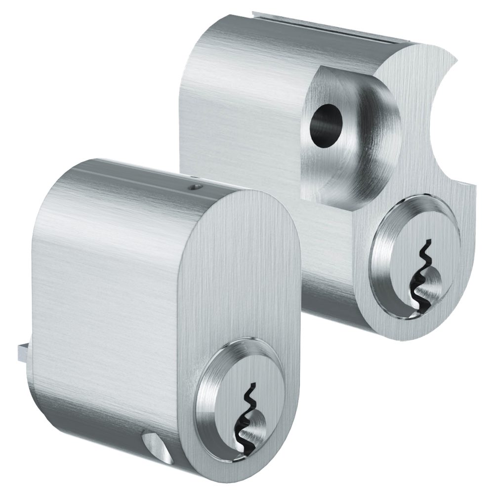 EVVA EPSnp SKA SKI Scandinavian Oval Cylinder Keyed Alike Pair Keyed To Differ Set