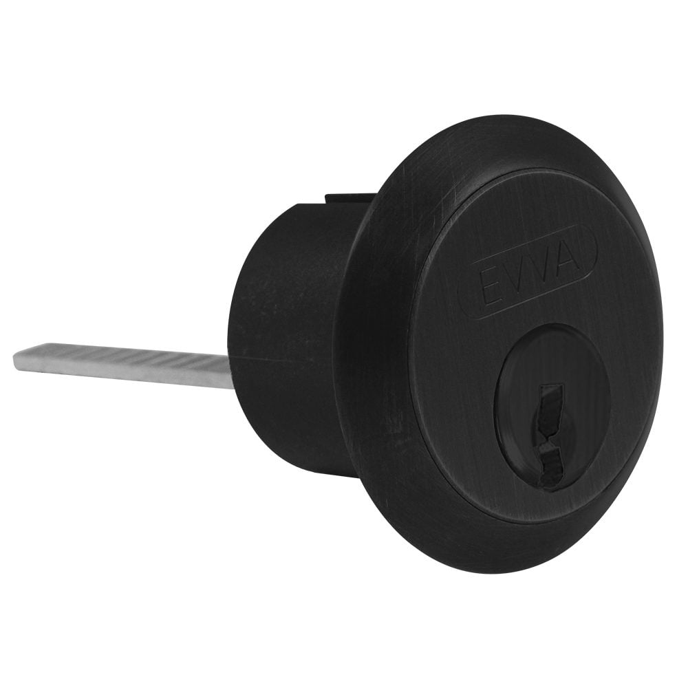 EVVA ICS AZG Rim Cylinder Keyed To Differ - L36464M - Black - 003EI KD 3K