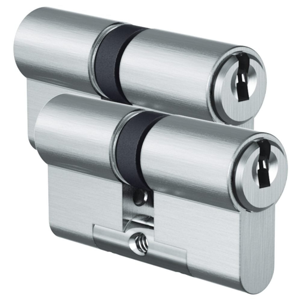 EVVA ICS Keyed Alike Pair DZ Double Euro Cylinder 6 Keys TS007 3*